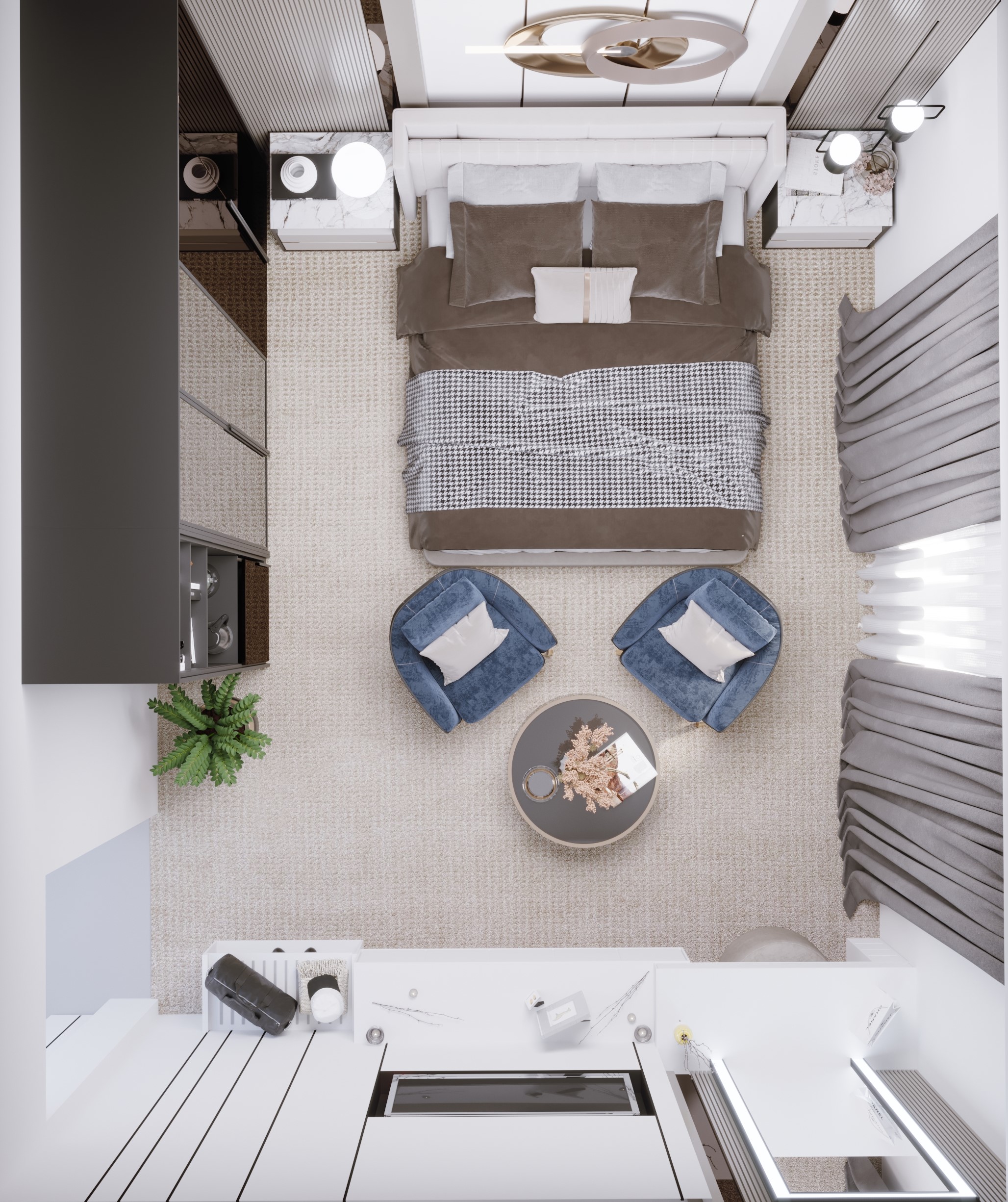 05-Top View Hotel room (1)